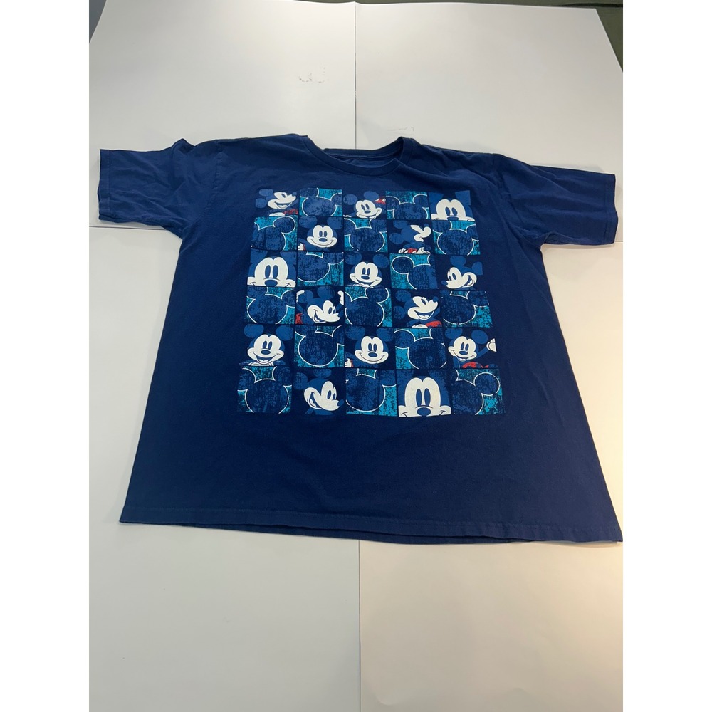 Disney Mickey Mouse Graphic Print T-Shirt Blue Cartoon‎ Character Tee
(392)